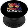 St Martin Island Beach Vacation St Martin Vacanze in famiglia Isola tropicale Spiaggia Tramonto PopSockets PopGrip Adesivo