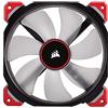 Corsair ML140 Pro Ventola a Levitazione Magnetica, Illuminazione LED Rosso, ML Pro 140 mm, Confezione Singola, Rosso/LED