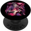 Halloween Retro 80s 90s Funny Scary Horr Leonardo da Vinci Zombie Suonare la chitarra Italia Storia dell'arte PopSockets PopGrip Adesivo