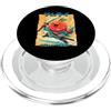 Japanese Ukiyo-e Samurai Apple Warriors Samurai Apple Warrior Old Ukiyo Opera d'arte Sensei Samurai PopSockets PopGrip per MagSafe