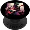 Halloween Retro 80s 90s Funny Pop Art Sc Edgar Allen Poe Zombie Suonare Chitarra Horror Alt Goth Rock PopSockets PopGrip Adesivo