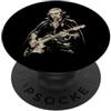 Halloween Vintage Retro Funny History Sc George Washington Vampire Suonare Chitarra Alt Goth Music PopSockets PopGrip Adesivo