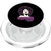 Warrior Cancer Awareness Breast Afro Que Guerriero per la consapevolezza del cancro al seno Regina forte Bellezza fiduciosa PopSockets PopGrip per MagSafe
