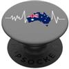 Just Love Australia Designs Bandiera del battito cardiaco dell'Australia PopSockets PopGrip Adesivo