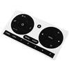 UZIAH Autoradio Stereo Usurato Peeling Pulsante Riparazione Kit Decalcomanie Adesivi Compatibile con Fiat 500 2011-16 Radio Pulsante Riparazione Decalcomanie