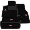 Somer Car Kit Tappetini Auto compatibili con Mini Cooper-One F66 3 posti 2024-2026 | Set Tappeti in Moquette, ricamo R Racing, Tappeto auto su misura