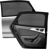 Skeayid Tendine Parasole Auto, 2 Pezzi Zanzariera per Finestrini Posteriori, Protezione Solare UV, Antizanzare per Bambini e Animali, Auto SUV (Nero)