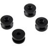 BYGRPLI Motorbike Posteriore Bagaglio 4 pezzi di supporto universale per bauletto posteriore per moto, boccola, distanziali per fibbie, per casco e bagagliaio(Black-4pcs)