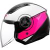 LS2, Casco Moto Jet AIRFLOW II COVER Gloss White Pink, XS