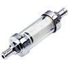 CarBole Filtro del Carburante per Moto, per 5/16(8mm) | Filtro Benzina in Vetro Cromato per Gasolio per ATV Dirt Pit Bike Moto Scooter, Elemento Filtrante Sostituibile