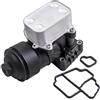 Uenopedin MJ Alloggiamento filtro olio radiatore olio adatto per A1 A3 TT A5 A4 A6 Q3 Alte-a Leo-n II Toled-o IV Superb II Cadd-y III Golf VI 1.6 TDI 2.0 TDI, numero di parte 03L115389C