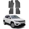 OMAC Tappetini in Gomma Compatibili con Jeep Compass 2016-2020 Tappetini Auto Gomma Nero 4tlg