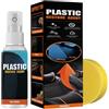 Generic Restorer per finiture auto, 50 ml, agente resistente allo sbiadimento, con spray di rinnovo in gomma, per rivestire cruscotti, sedili, braccioli, camion, soffitti, tappezzeria, moto, camper