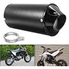 Btstil Silenziatore per moto, Btstil 28mm Universale Silenziatore in acciaio inossidabile per moto, silenziatore posteriore con guarnizione a morsetto per 50cc 110cc 125cc ATV Dirt Pit Quad Bike Motocross