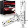 AUXIRACER H1 LED Lampadina, 6500K Bianco 30000LM Per auto e moto Plug And Play, Dimensioni 1:1Della Lampada Alogena, 2 Lampadine H1 LED