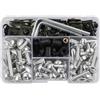 Generico Kit 190 Pezzi Bulloni, Viti E Dadi Con Clip Per Carene Moto Per Per CBR 600 900 929 954 1000 RR Per CBR600 F F2 F3 F4 F4i Dadi di carenatura(Argento)