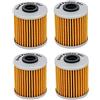 Road Passion Filtro Olio per BETA EVO 300 4 STROKE 2012-2017/ EVO 300 SS SUPER SMOOTH 2013-2014/EVO 300 SPORT 4 STROKE 2016-2017(4 per pacchetto)