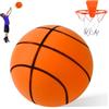 YAOZUP Palla da Basket Silenziosa, Pallacanestro Silenziosa Taglia 3, 18cm Silent Pallacanestro per Casa, Silenzioso Basketball Indoor, Basket Leggero e Silenzioso con Canestro, per 3 4 5 6 Anni