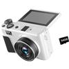 Nucelit Fotocamera digitale 8K Videoregistratore digitale Vlog 18X Videoregistratore 180 gradi Flipping Screen Wifi Webcam Camera