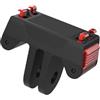 Generic Adattatore per treppiede a ventosa in ABS leggero per una capacità di carico stabile di 2,5 kg, accessorio compatto per fotografia di avventura