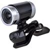 OFFSCH Webcam con Microfono 720p per Computer Desktop in Plastico Nero, Qualità Video Chiara a 30fps per Video Chat e Streaming Online