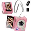 Generic La più piccola fotocamera dello schermo 1080P Video 21 Pollice Camera con Scheda di Memoria 1.47In Schermo LCD per Creatori di Contenuti Azione Esperta