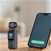 Lapiglo Action Camera 4K con, per palmare compatto per videocamera per avventure all'aperto, ciclismo ed escursionismo, corpo in ABS con schermo integrato, nero