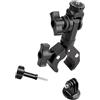 Nucelit Supporto regolabile a 360 gradi per manubrio per moto e bici con supporto per action camera con presa sicura a sgancio rapido