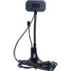 SILENRADAWN Webcam Computer 1600x1200 Usb2.0 Nera in Plastica con Microfono | Plug And Play, per Chat e Videoconferenze, Immagine Nitida senza Distorsioni