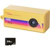 Generic Piccola fotocamera digitale portatile Videoregistratore leggero Risoluzione 1080P Fotocamera indossabile per studenti Portatile Piccolo viaggio leggero