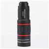Risveglio Teleobiettivo monoculare 18 x 25, obiettivo per fotocamera con zoom ad alta potenza, treppiede e clip per telefono, telescopio ottico HD portatile, fotografia di sport selvatici, nero