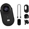 Nucelit Fotocamera sportiva compatta indossabile con supporto custodia impermeabile 1080P video per avventura viaggio Vlog fotocamera sportiva per ciclismo