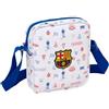 safta F.C. Barcellona Prescolastico - Borsa a tracolla piccola, borsa per bambini, ideale per bambini dai 5 ai 14 anni, comoda e versatile, qualità e resistenza, 16 x 4 x 18 cm