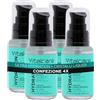 Vitalcare | Ultra Hydration - Cristalli Liquidi per Capelli, Cristalli Idratanti per Capelli Secchi e con Doppie Punte, con Semi di Lino e Avocado, 4 x 50 ml