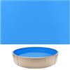VEVOR Liner per Piscine Rotonde da 350,5 cm, Rivestimento Interno per Piscina Rotonda Fuori Terra con Bordo a Incastro, Pellicola Interna in Vinile per Piscine Rotonde con Altezza Parete 120 cm, Blu