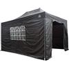 All Seasons Gazebos: Gazebo pop-up 3x4.5m completamente impermeabile con 4 pareti laterali - Nero