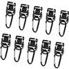 PENCHEAK 10Pcs 360 Rotanti D Anelli Clip Tubo Clip Titolare Fibbia Zaini Accessori per 25mm Fettuccia Tubo Tubo Titolare Fibbia