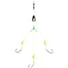 Elnwnnkc Carp Fishing Triple Hooks Rig Sospensione Anti-Bottom Girelle Connettori Hair Rigs Esche Tre Gancio Rigs Attrezzatura da Pesca
