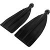 GALPADA Accessori per Kayak 2 Pezzi Pagaia Doppia in Plastico Nero Lama a Spirale Ecologica per Sostituzione Remi Barca Gonfiabile e Canoa