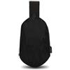 EWUHYFP Borsa da Petto Borsello Uomo 3D con Guscio Rigido Impermeabile, Doppia USB Ricarica Veloce, Tracolla Regolabile per Moto e Viaggio