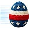 Generic Pallina Hacky all'uncinetto Bandiera Americana 250° Anniversario