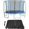Generic Rete di sicurezza di ricambio per trampolino esterno da 3,5 m, 3,7 m, 4,27 m, 4,27 m, con 8 aste, ideale per la sicurezza dei bambini
