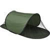 Generic Zanzariera Tenda a forma di barca parasole per esterni 210D Oxford fibra di vetro anti portatile pieghevole verde 200 x 94 x 60 cm campeggio viaggi leggera