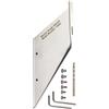 ZCDYGHU per Marine per Skeg per Safe per Protector per Guard 27211 per Mercury per Mariner 75-400 HP 2 e 4 Tempi 1999-Presente Linguetta antiusura in Acciaio Inossidabile