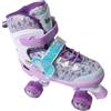 CHICIRIS Pattini A Rotelle Regolabili per Bambini con Ruote in PU LED e Cuscinetti ABEC Pattini A Rotelle per Ragazze 4 Misure Regolabile Tripla Protezione della Caviglia per Interni Ed Esterni Dai