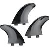 Gucagle Pinne per tavola da Surf Tri Fin Set PVC a sgancio rapido Durevole Stabile per tavola da Surf Longboard Paddleboard 3 Pezzi
