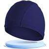 CSSHNL Cuffia Piscina Donna Cuffia da bagno misura libera comoda da nuoto for uomo donna protezione for le orecchie in nylon elastico cappello for capelli lunghi