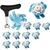 LPACXBYD Tacchetti da Golf Puntali for Scarpe da Golf 12 Pezzi for Antiscivolo Tacchetti Torsione Rapida Chiave Portatile Vite