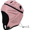 BEALIFE Casco morbido da calcio, portiere, rugby, protezione per la testa, protegge i giocatori con vestibilità regolabile e caratteristiche traspiranti, Rosa, 42x20cm