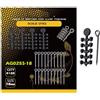Generic Di Attrezzatura Da Pesca Componenti Esche Accessori Vite con Girelle Rotanti Galleggiante Palla per Fondo Attrezzatura Da Pesca Esche Vite